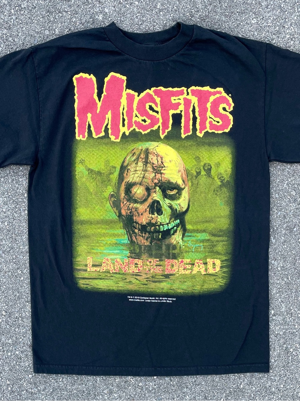 Vintage 2010 Misfits Land of The Dead T-Shirt Artimonde Band Tee M Horror Punk